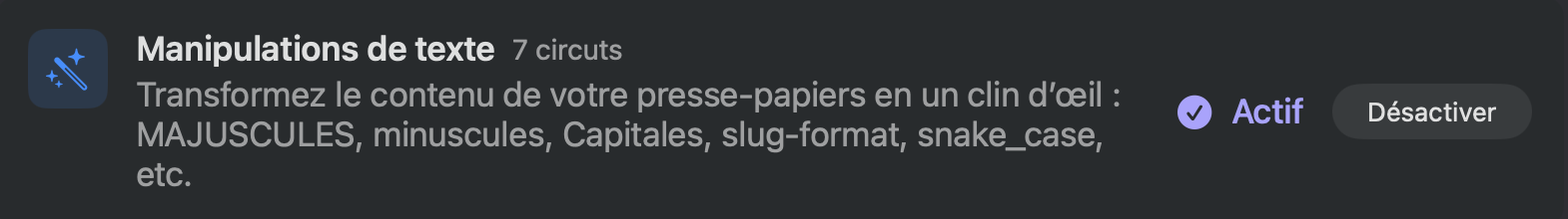 Manipulations de texte