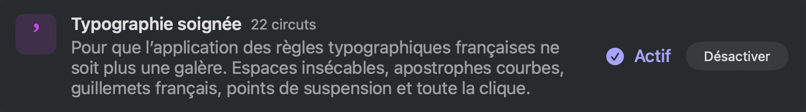 Typographie soignée